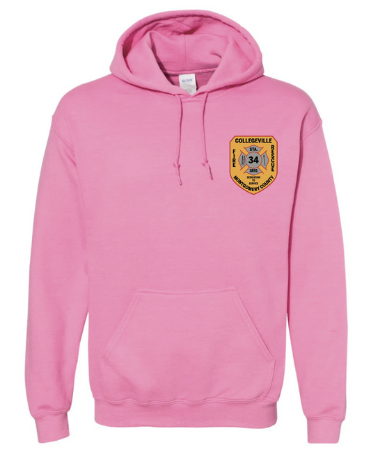 Pink Gildan Members Hoodie